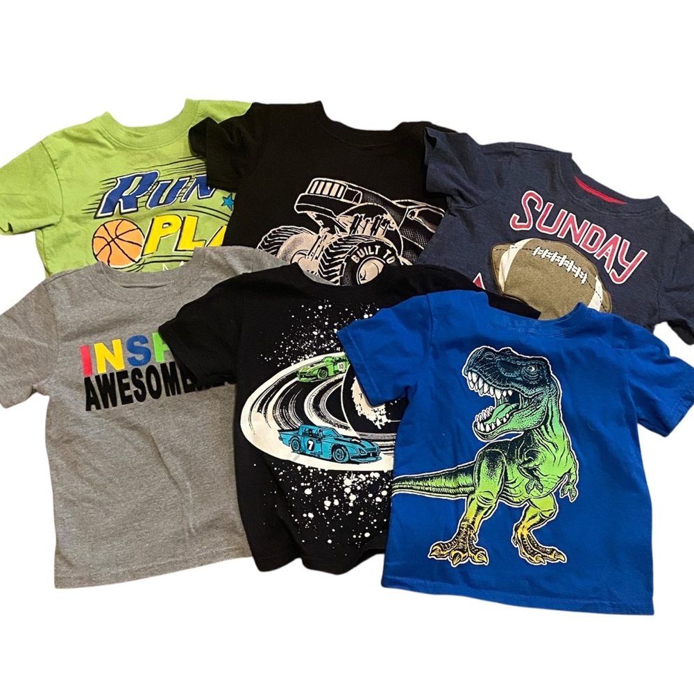 Boys Shirt Bundle of 6 T-Shirts 3T Boys Shirts
